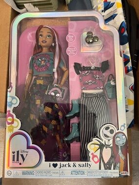 Disney ILY 4EVER Jack & Sally Doll Set - Pink, Teal, Black